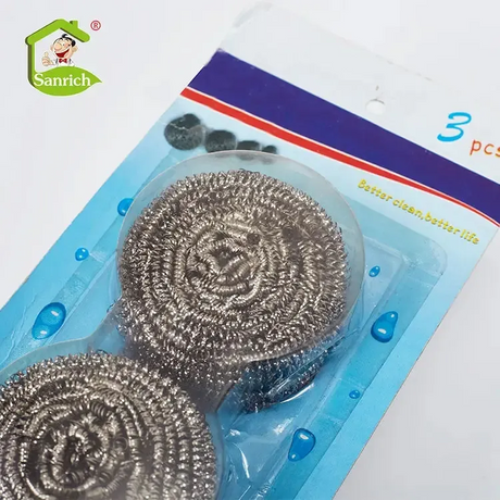 Kitchen Cleaning Stainless Steel Wire 410 Pot Scourer Ball 15g