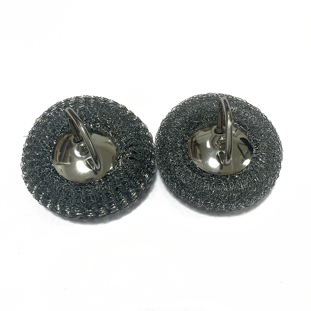 Strong Decontamination Cleaning Brush Long Handle Pot Brush Kitchen Pan Pot Dishes Cleaning Brush Steel Wire Metal Wool Scourer