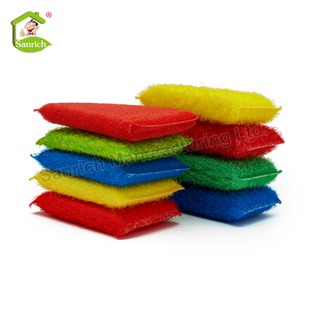 Cheap Bulk Multipurpose Kitchen Nylon Tableware Cleaning Magic Microfiber Scrub Sponge Pad