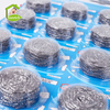 Stainless Steel 410 Scrubber / Kitchen Metal Scourer Scrubber Dish Wash Steel Wire Ball Pot Cleaning Ball 15g In Blister Packaging