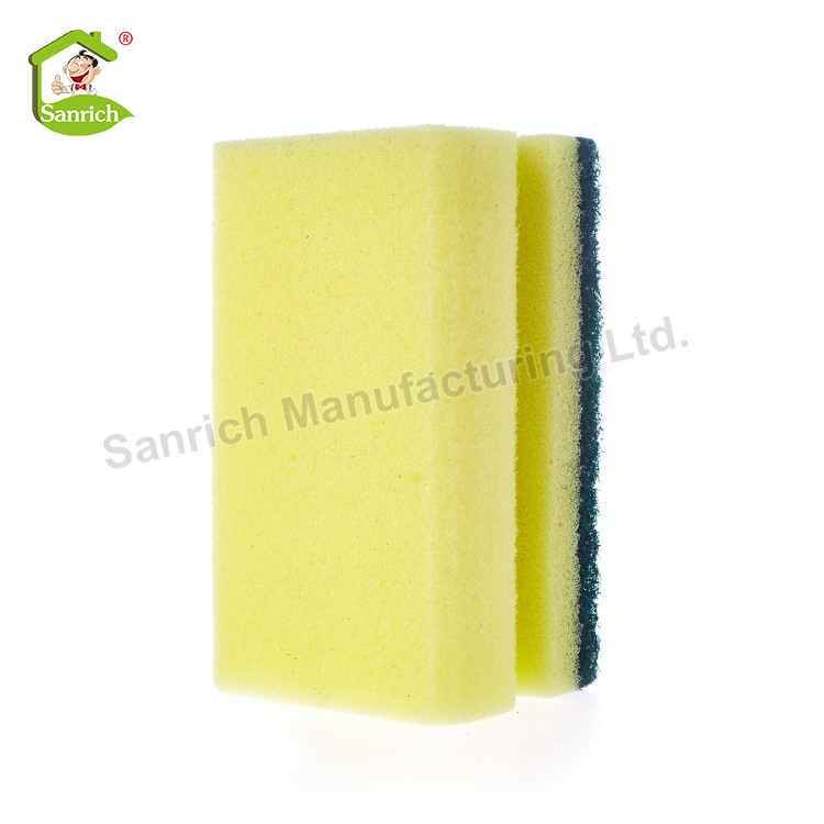Kitchen Dish Scouring Pad Scrubber Cleaning Sponge with Polyester