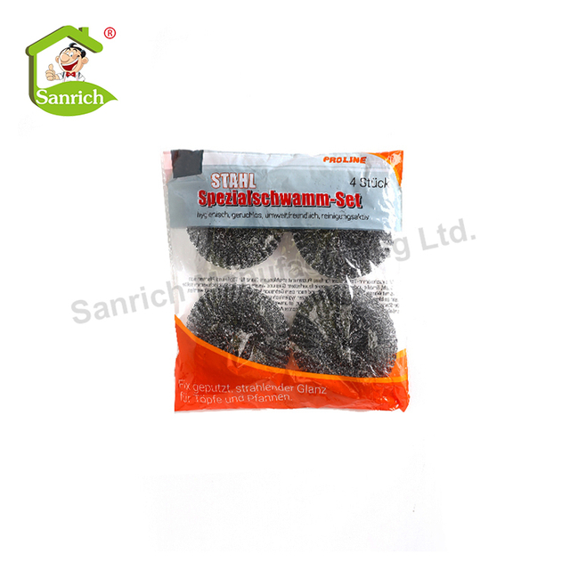 Kitchen Clean Stainless Steel Galvanised Iron Mesh Scourer Pad Galvanized Scrubber Cleaning Ball