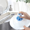 Kitchen Dishwashing Brush Scrubber Cleaning Cleaner Dish Soap Brush Grips Press Soap Dispensing Palm Brush