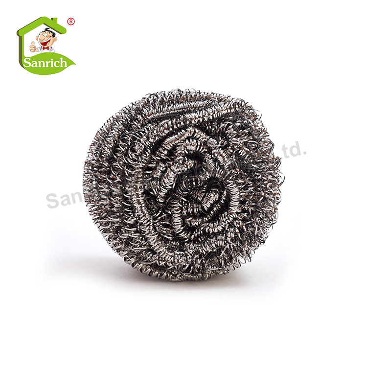Stainless Steel Pan Brush Wire Metal Scrubber Cleaner Scourer Pots