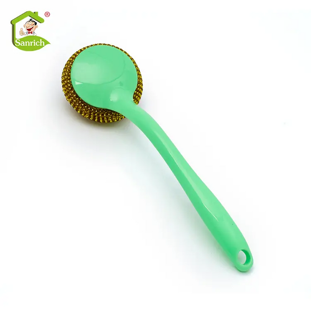 Stainless Steel Wire Mesh Scourer With Handle Copper Scrubber Copper Scourer Pad