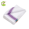 100% Cotton Stripe Tablecloth Napkins White Table Cover Napkins for Hotel