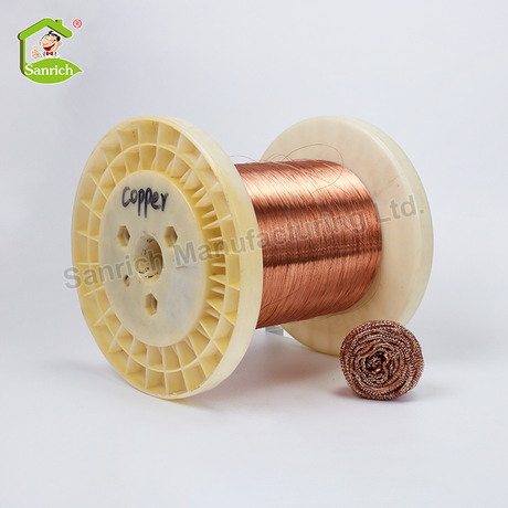 Hot Sale Necessity Pure Copper Pot Cleaning Wire Brass Scourer Wool Cleaning Wire Scourer Clean Ball