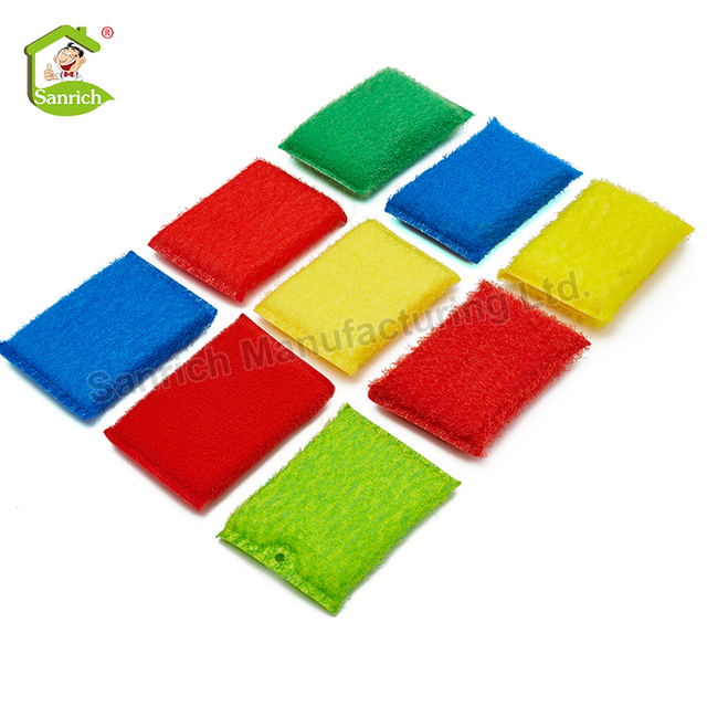Cheap Bulk Multipurpose Kitchen Nylon Tableware Cleaning Magic Microfiber Scrub Sponge Pad