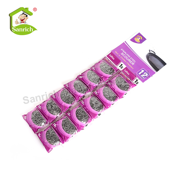 China Hot Sale Factory Price Household 0.13mm Stainless Steel 410 Scrubber Kitchen Pot Cleaning Mesh Scourer