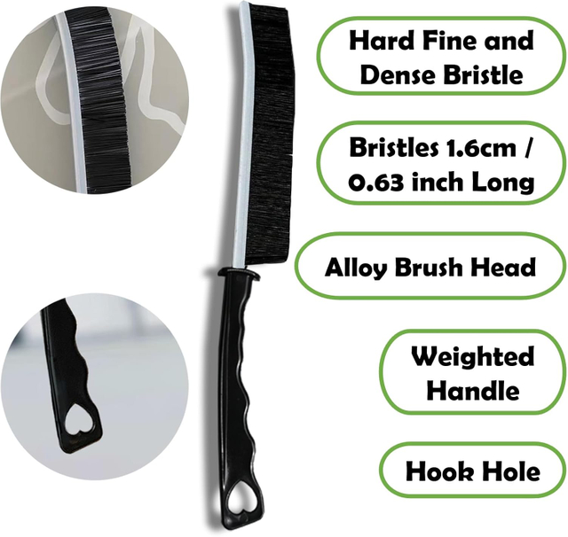 Hard Bristle Crevice Cleaning Brush for Household Use Kitchen Scrub Brushes for Laundry Room Bathroom Cleaning Supplies