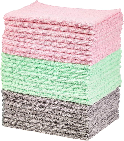 40*40cm Microfiber Cloth for Car Dishwashing Home Cleaning Soft Absorbent Kitchen Towel 350gsm Vehicle Towel