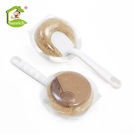 Wholesale Kitchen Cleaning Coconut Palm Dishwashing Brush Degreasing Decontamination Pot Brush