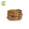 Brass Plating Stainless Steel Wire Scourer Disposable Cleaning Ball