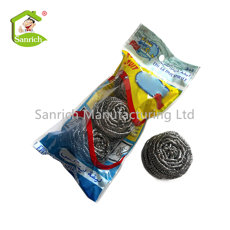 Product Name High Quality Stainless Steel Wire Scourer Kitchen Cleaning & Scrubbing Mesh Ball for Dish Cleaning Sponge Scourer