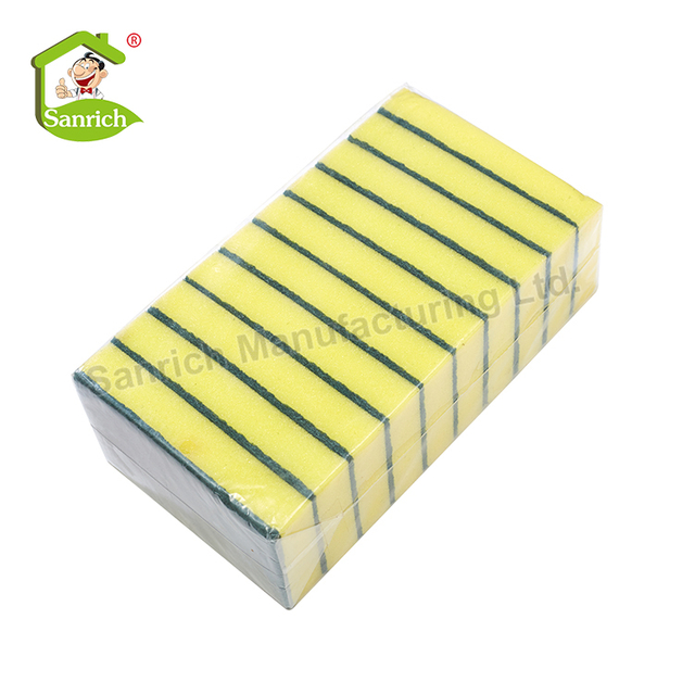Best Price Dish Pan Pot Washing Scrub Sponge Kitchen Thick Scrubber Pad Cleaning Scouring Sponge Pads Scourer Sponges
