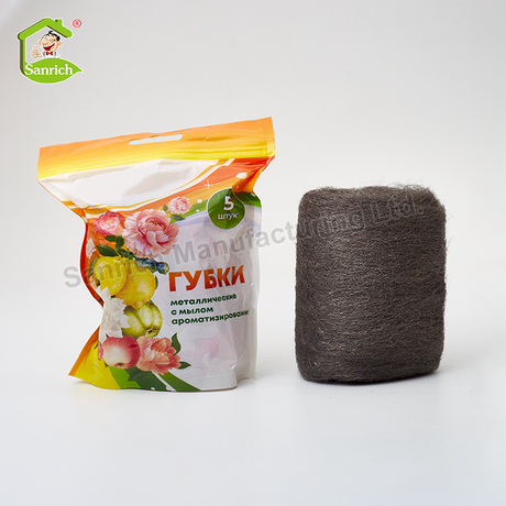 Household Kitchen Tools Decontamination Stainless Steel Wool Mesh Scourer Ball Dishwashing Polishing Scrubber Clean Pad for Dishes