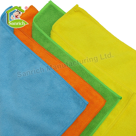 China Wholesale Eco Friendly Cheap Reusable Microfiber Dish Towel Absorbent Kitchen Table Cleaning Wash Cloths Rag