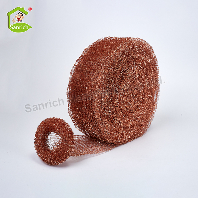 Kitchen Dishwashing Copper Wire Mesh Cloth Net Scrubber Scourer Ball Raw Material