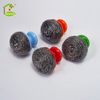 Household Cleaning Scrubbers Stainless Steel Hand Scourer Daily Necessities Metal Cleaning Ball With Short Handle
