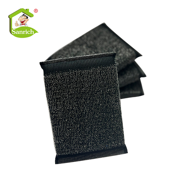 Kitchen Cleaning Scrubber Stainless Steel Wire Sponge Pad for Kitchen Cleaning
