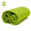Green Cellulose Fiber Cloth Scouring Scrubber Nylon Sponge Pad Cloth in Rolls Raw Material for Kitchen Dish Washing Sponges