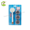 Stainless Steel Wire Mesh Scrubber SS410 Raw Material Scourer Kitchen Round Cleaning Ball With Removable Handle