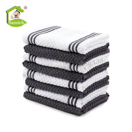 Best Seller Ecofriendly 100% Cotton Organic Printed Car And Home Cleaning Kitchen Dish Cloth Household Dishcloth Kitchen Supplies Tea Towels Set