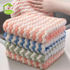 High Quality Best 30x30cm Rag Absorbent Coral Fleece Kitchen Daily Dish Cloth Towel Coral Velvet Table Cleaning Dishcloth Set