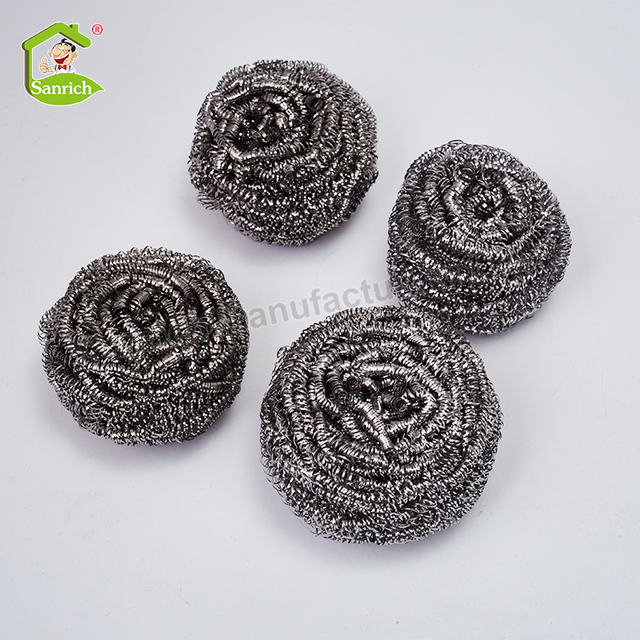 Kitchen Cleaning OEM Gram Stainless Steel Scourer Dish Bowl Pot Cleaning Scrubbers