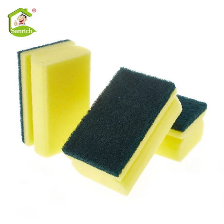 Custom Printed Kitchen Cleaning Sponge Scouring Pads Utensil Cellulose Cleaning Sponge