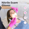 Non slip Nitrile Glove Waterproof Cleaning 100 PCS Box Purple Powder Free Disposable Nitrile Gloves for Household