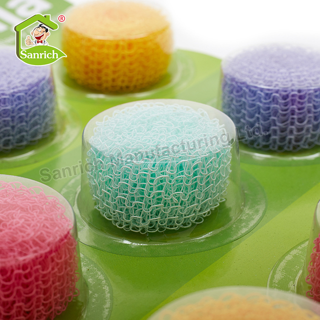 Home Gadgets Eco-friendly Dishwashing Pot Nano Polyester Fiber Mesh Scourer Kitchen Plastic Cleaning Ball