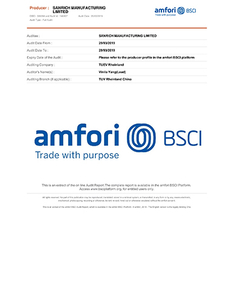 Bsci Certificate