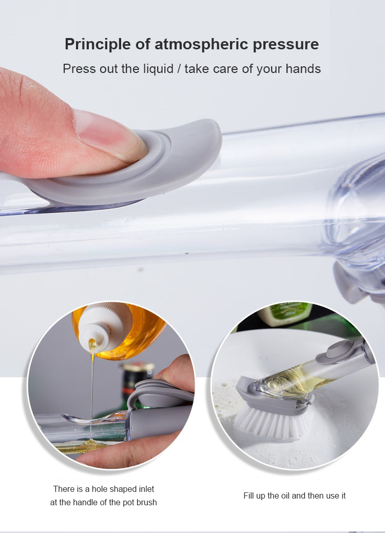 3-in-1 Handheld Dish Brush