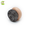 Factory Stainless Steel Scourer Kitchen Scrubber Dish Cleaning Ball with Handle