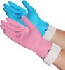 Kitchen Household Waterproof Oil Durable Gloves Resistant Warm Cotton Plush Lining Comfortable Cleaning Use PVC Glove