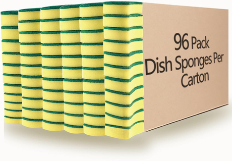 High Density Dishwashing Sponge for Kitchen Scouring Pad Dipping Gumming Durable Washing Dishes Sponges for Pot Stove Household the United States