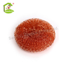 Household Copper-plated Steel Wire Mesh Scourer Washing Flat Round Cleaning Ball