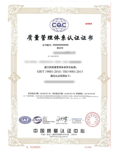 ISO9002 Certificate