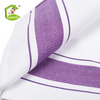 100% Cotton Stripe Tablecloth Napkins White Table Cover Napkins for Hotel