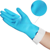 Kitchen Household Waterproof Oil Durable Gloves Resistant Warm Cotton Plush Lining Comfortable Cleaning Use PVC Glove
