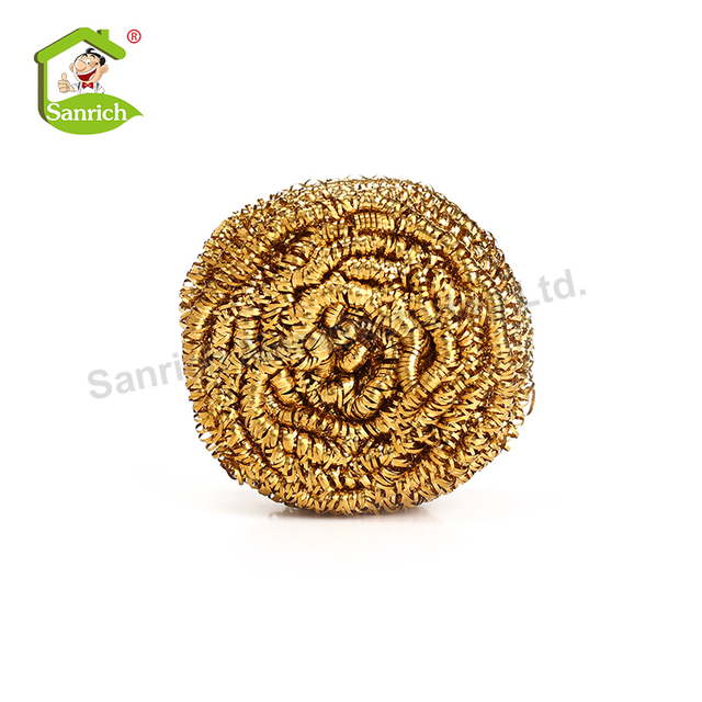 Original Manufacturer Custom Made Printed Packing Premium Kitchen Cleaning Brass Steel Scourer