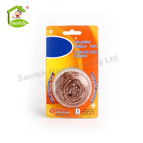 Kitchen Dish Pot Washing 304 Grade Hand Made metal Abrasive Cleaning Brass Scourer Ball 15 Gram