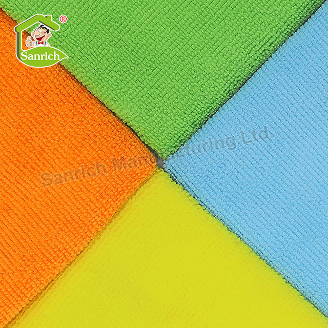 China Wholesale Eco Friendly Cheap Reusable Microfiber Dish Towel Absorbent Kitchen Table Cleaning Wash Cloths Rag