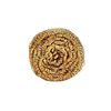 Brass Plating Stainless Steel Wire Scourer Disposable Cleaning Ball